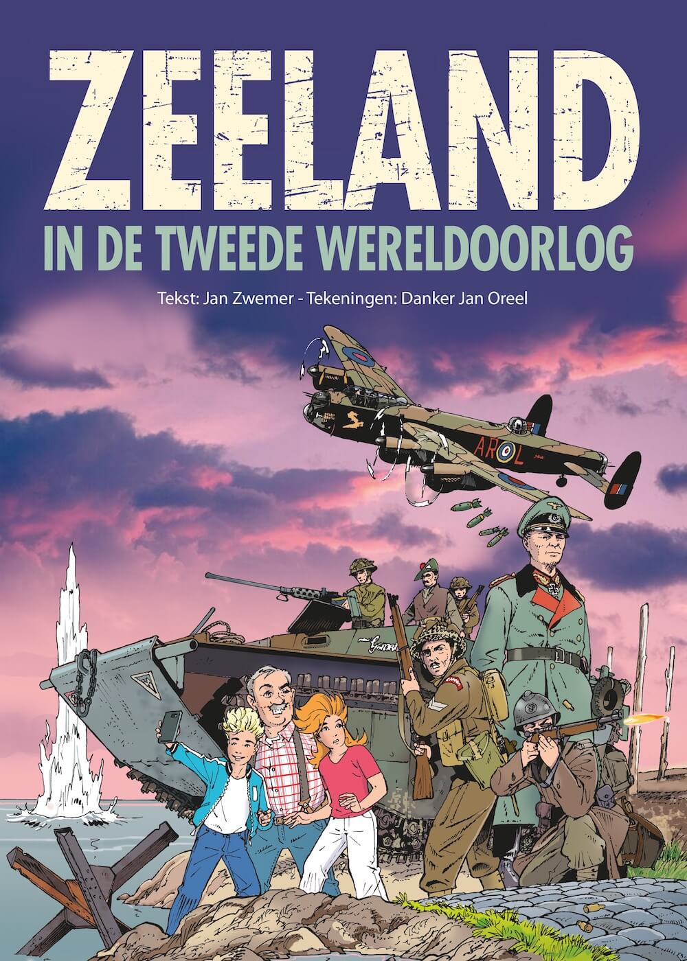 Kaft stripboek Zeeland in WOII